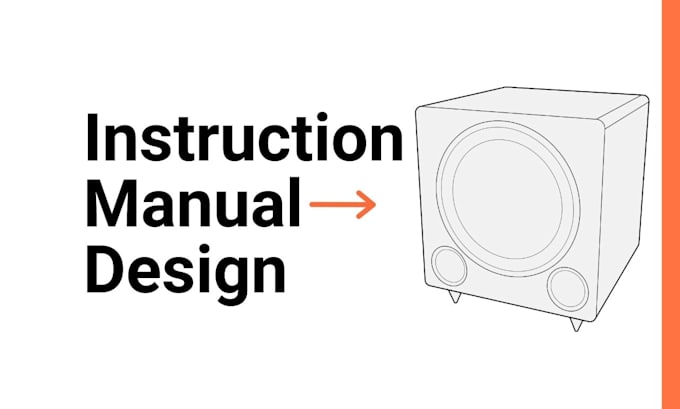draw and design an instruction manual for your product