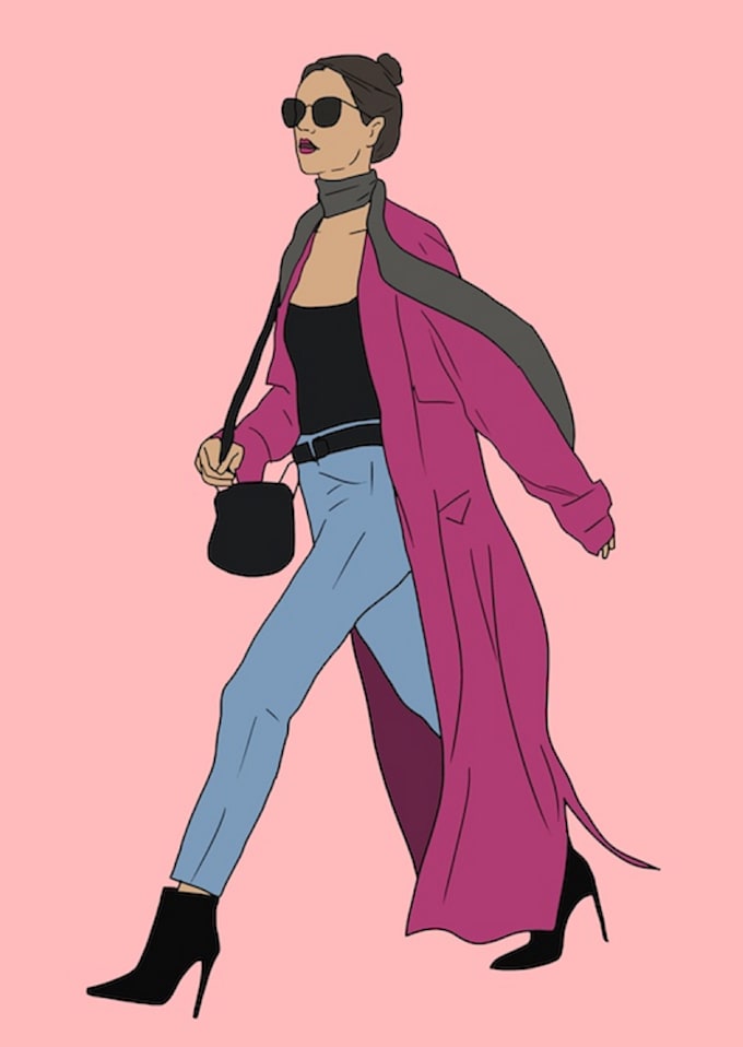 draw fashion illustration, sketch, portrait