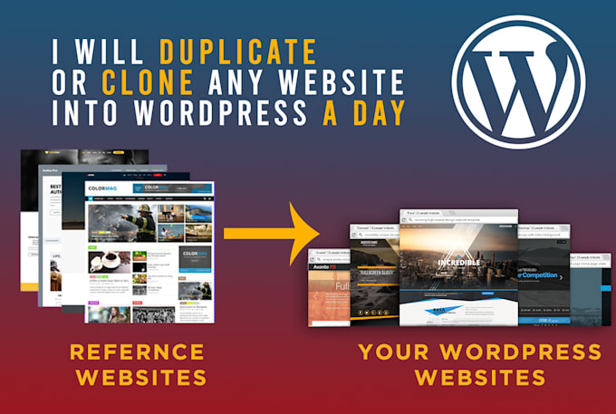 clone any website into wordpress a day