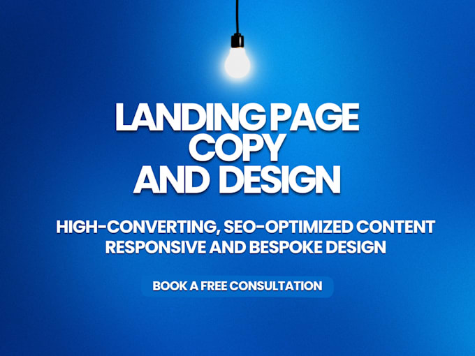 design your landing page and write SEO copy
