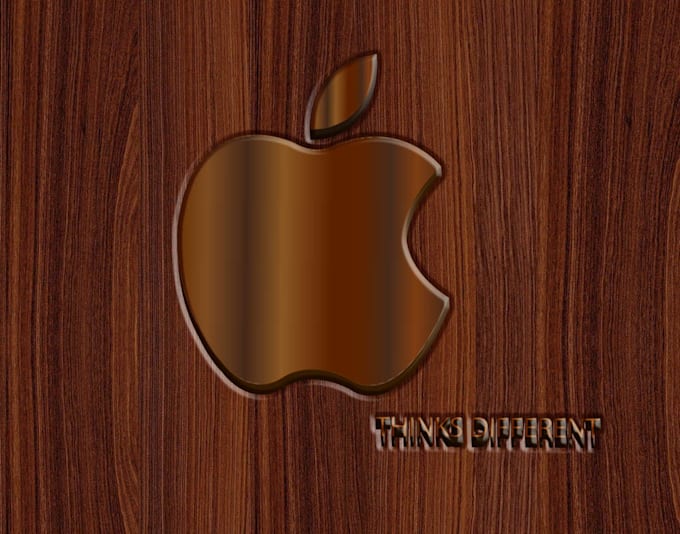 create wooden textured digital logo