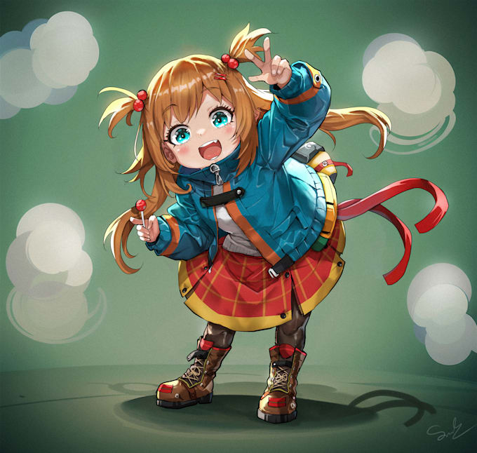draw high quality anime art and character illustrations of your oc
