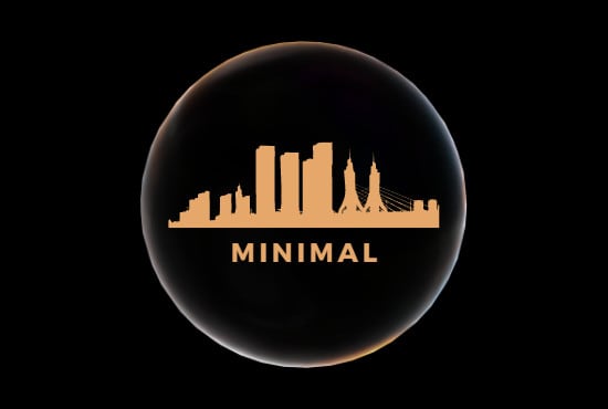 design simple minimalist logo on canva