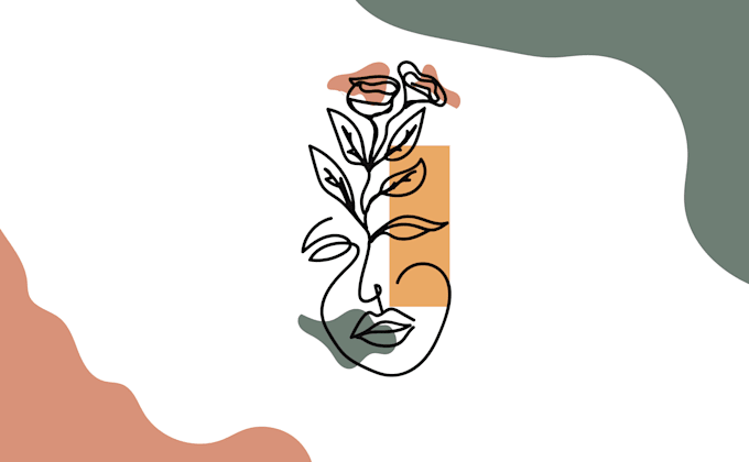 draw abstract one line art
