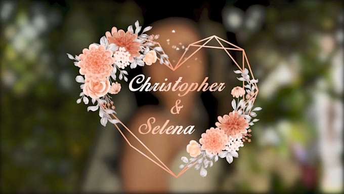 animate wedding monogram titles