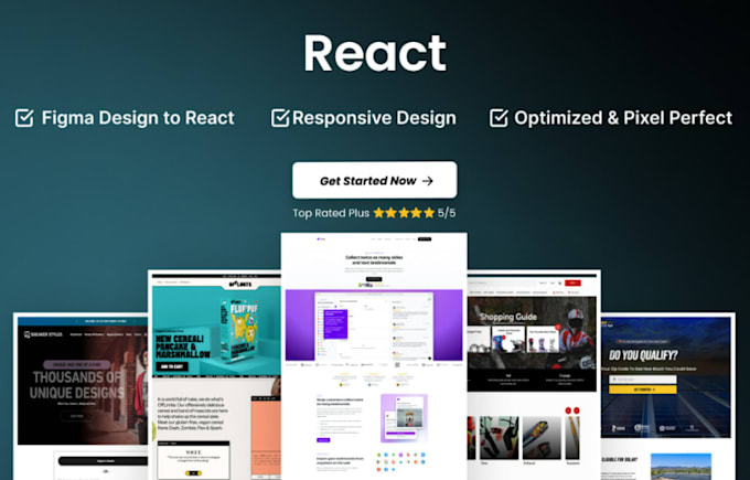 convert figma design to responsive react next js website with ai development