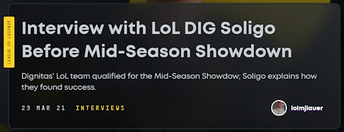 write professional league of legends articles for you