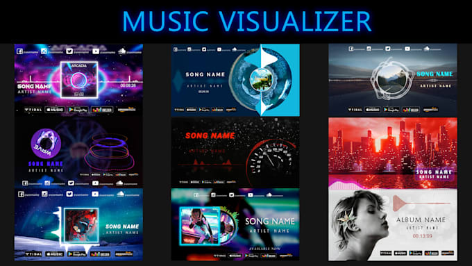 create amazing audio react music visualizer or audio spectrum