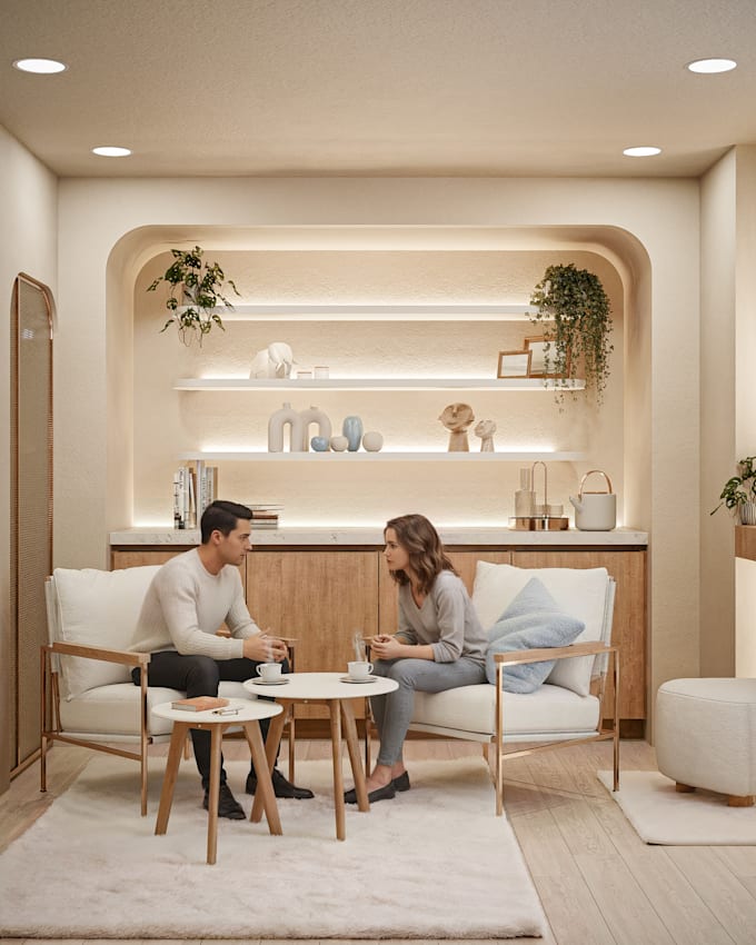 create photorealistic 3d interior renderings for your interior design