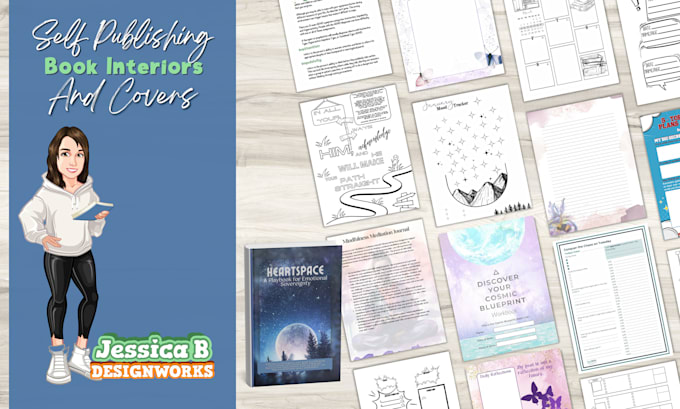 design an interior and cover ready to publish to KDP or lulu