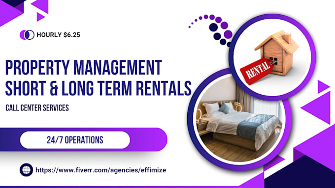 provide property management services for short and long term rentals