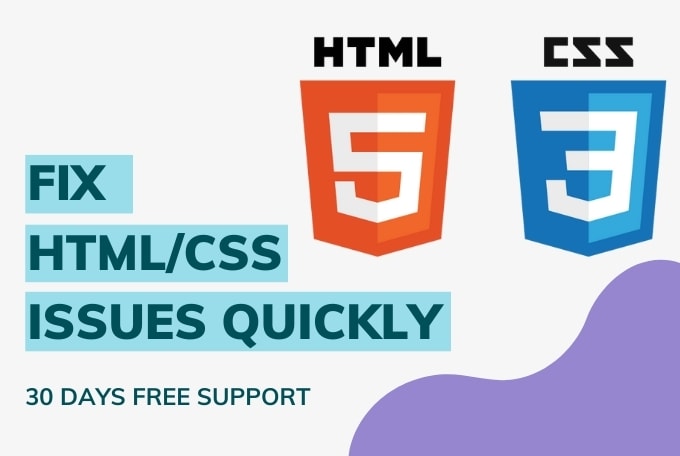 Fix small html css issues quickly on your website by Danialkhawaja02 ...