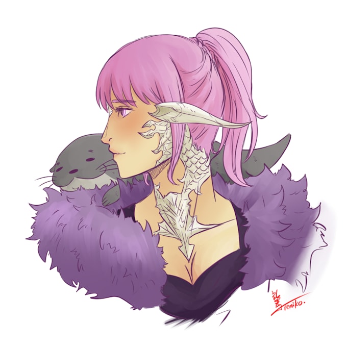draw a coloured sketch