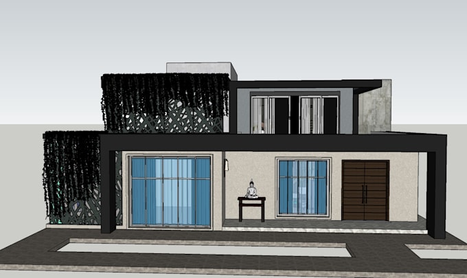 do sketchup 3d modeling work for architecture and interior