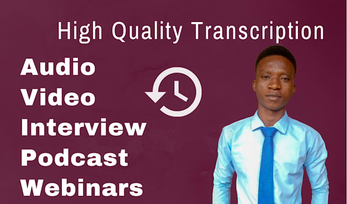provide quality webinar and podcast transcription