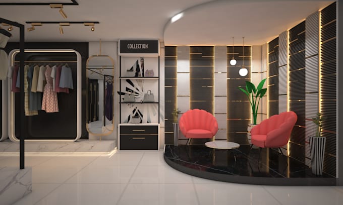do 3d interior design,3d render for kitchen, cafe, restaurants, spa, boutique