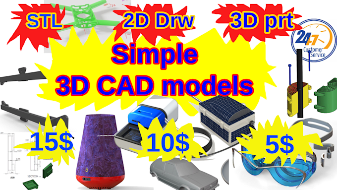 do 3d cad modeling product design 3d printing stl