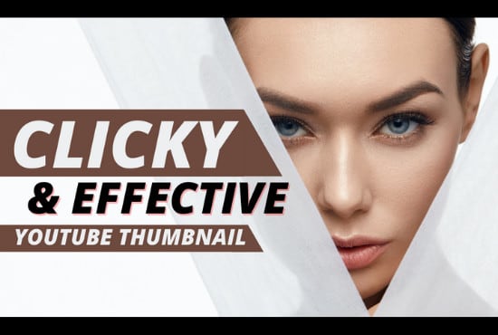 design catchy and unique youtube thumbnails in 1 hour
