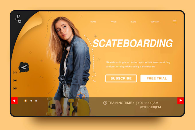 design eye catching website UI UX and landing page UI