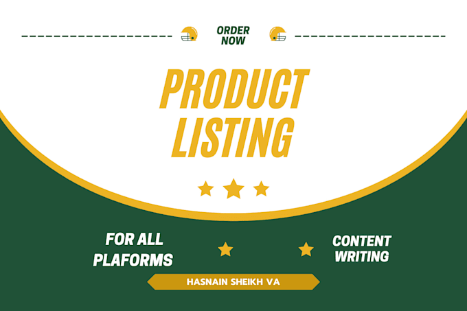 provide product writing, and listing service