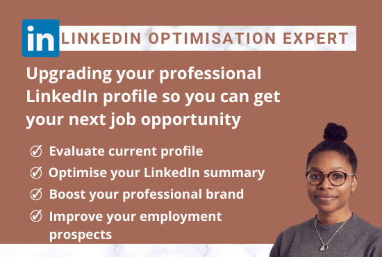 Optimise and improve your linkedin profile by Chantelletende | Fiverr