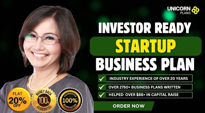 write pro business plan for startup, pitch deck proposal, business plan writer