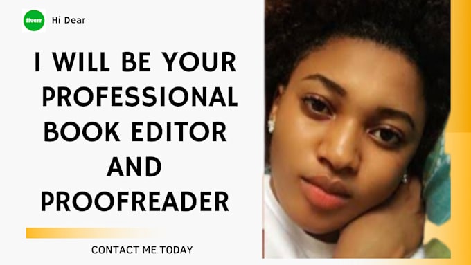 be your book editor and proofreader