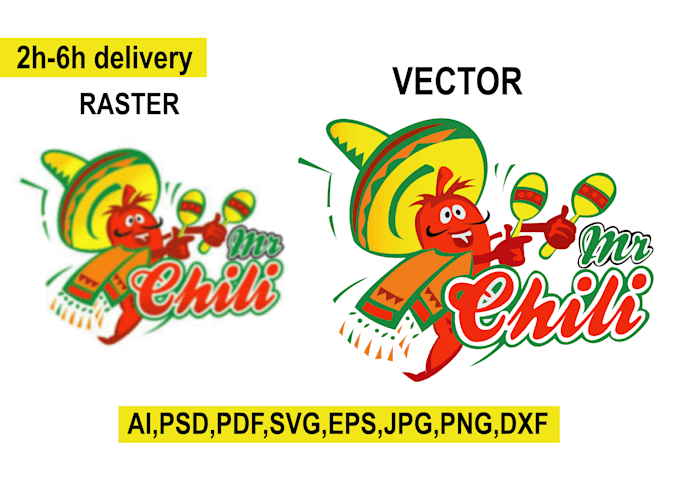 vector trace, vectorize, or redraw any image
