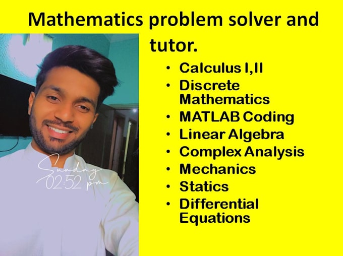 be your mathematics problems solver and tutor