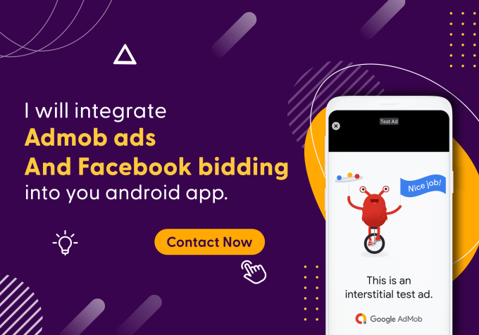Hire a freelancer to integrate admob and facebook ads into your android app