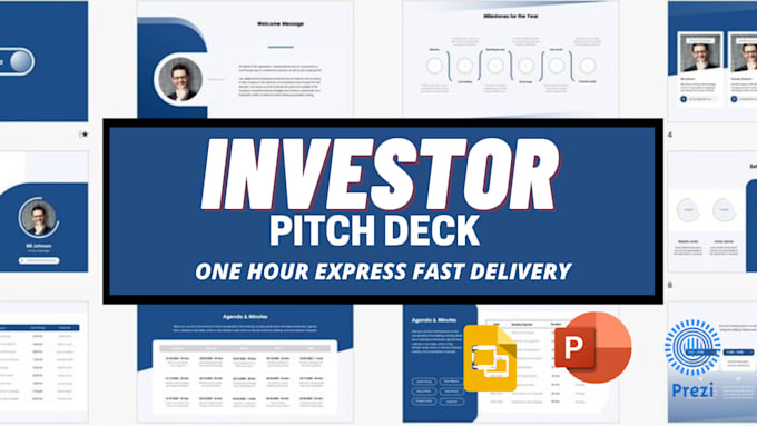 I will write and design investor pitch deck, keynote presentation