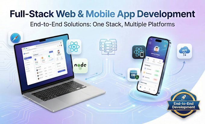 develop a full stack web and mobile application with a clean architect