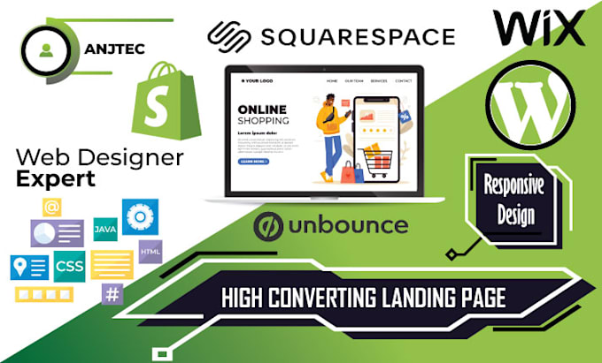 Develop modern high converting landing page or squeeze page design by ...