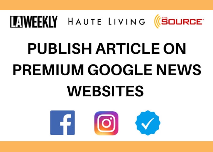 Hire a freelancer to publish your article on premium google news websites
