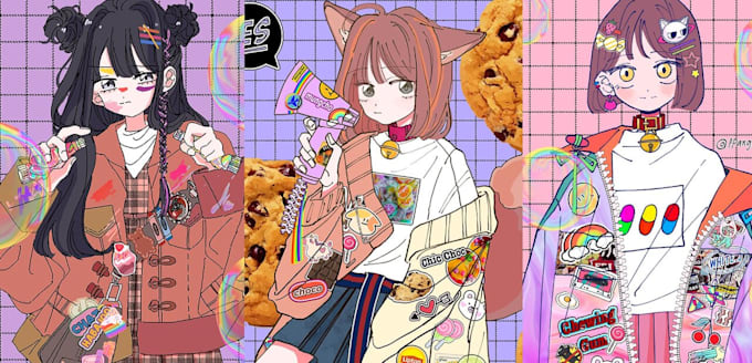 draw cute and cool anime style