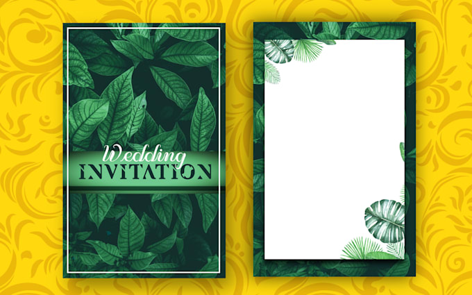 design a wedding and invitation card for any event