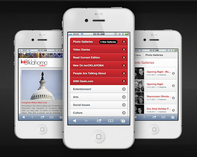 design a mobile website