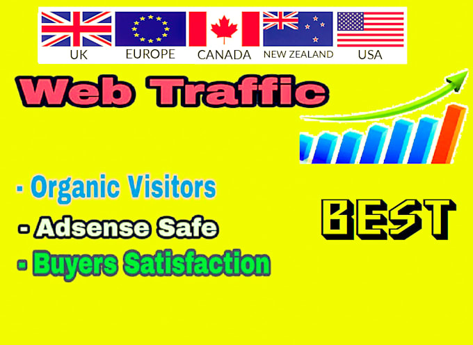 drive organic web traffic with USA UK canada targeted