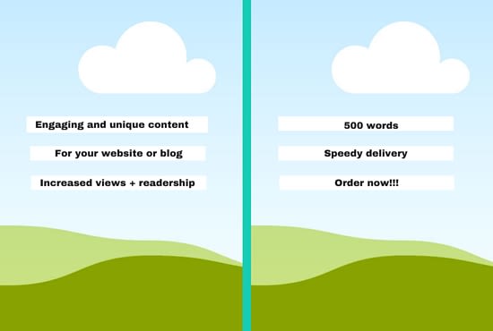 write 500 words of engaging and unique content for you