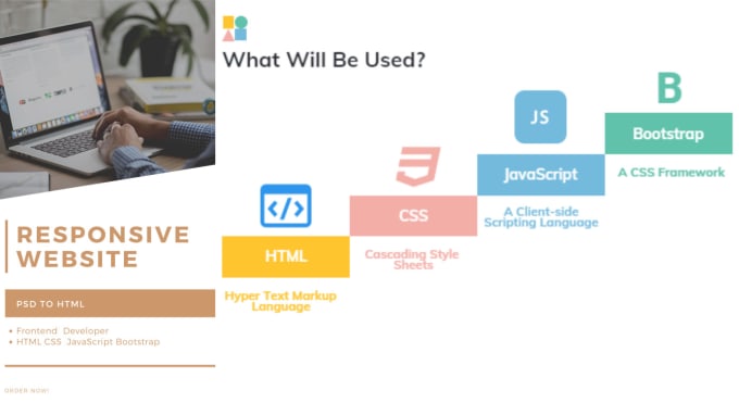 Use html css javascript bootstrap to make a perfect website by ...