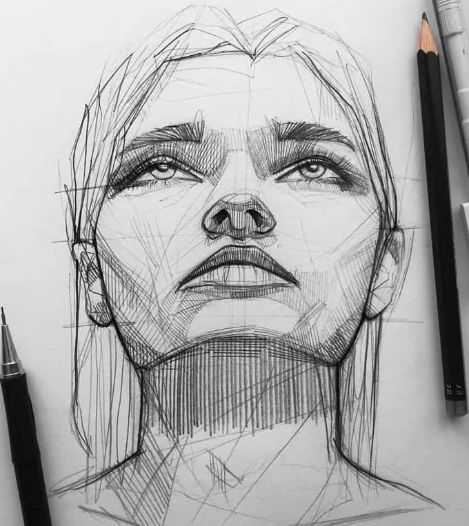 Draw a realistic pencil sketch portrait from your photo by Ram1988kumar ...
