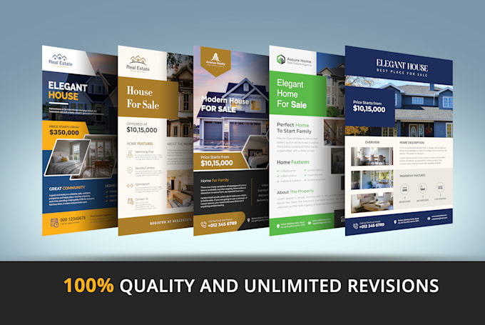 design real estate, property, construction flyer in 6 hours