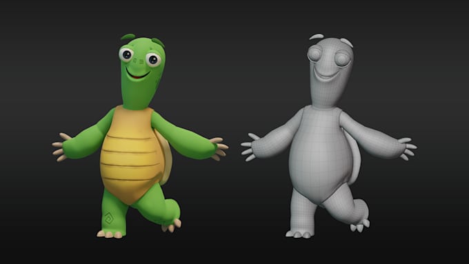 create 3d character modelling from blender