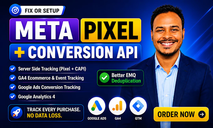 setup facebook pixel conversion api, ga4 server side tracking with gtm