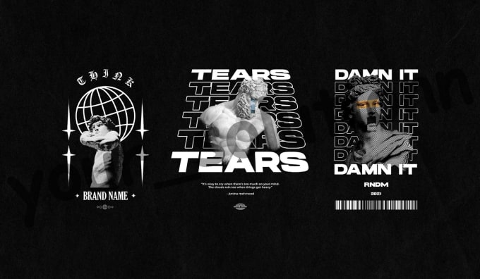 I will design aesthetic streetwear t shirt