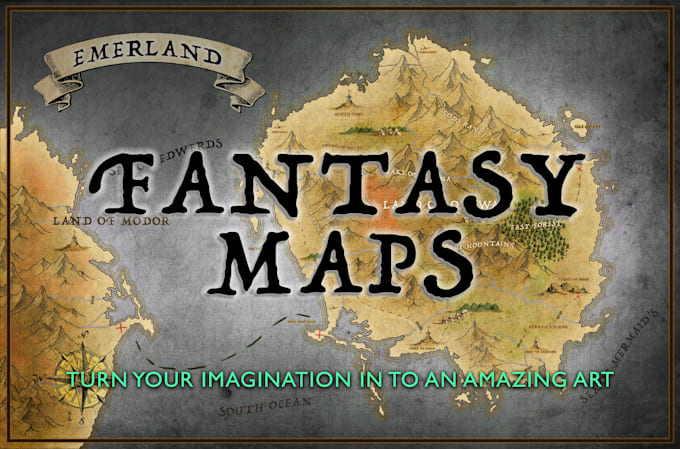 I will create custom fantasy maps for you