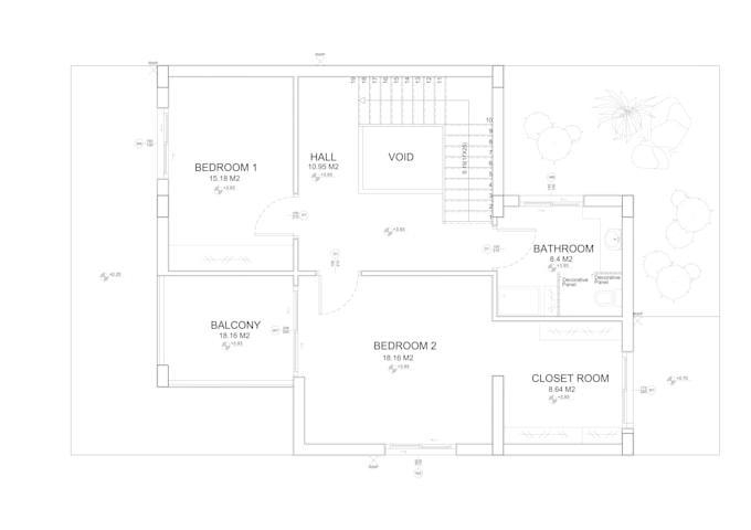 Do 2d basic floor plans by Nilsarchitect | Fiverr
