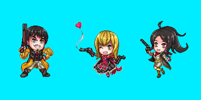 draw pixel art with various styles