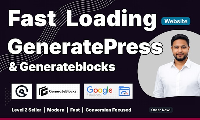 create a blazing fast, lightweight website using generatepress and generateblock