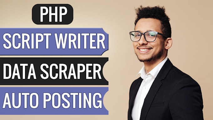 write php script for data scraping and wordpress automation